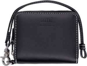 Small leather flap-over wallet-1